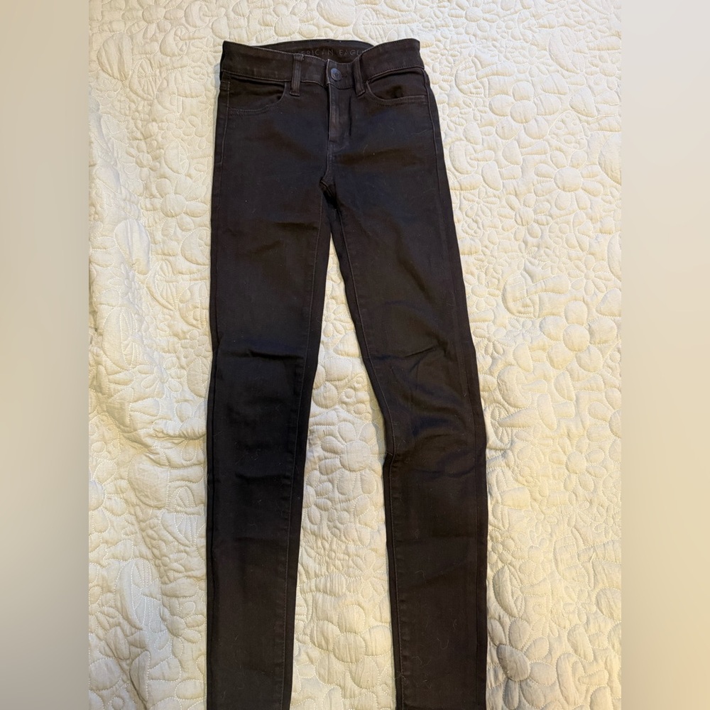 AE Stretchy Black Jeggings